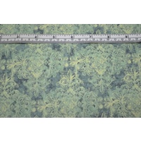 Mika High Tea Antique Teal Cotton Fabric, 110cm Wide &quot;Made in Japan&quot;