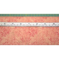 Mika High Tea Coral Pink Cotton Fabric, 110cm Wide &quot;Made in Japan&quot;