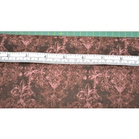 Mika High Tea Chocolate Brown Cotton Fabric, 110cm Wide &quot;Made in Japan&quot;