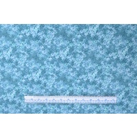 Mika Soft Floral Dusty Teal Cotton Fabric, 110cm Wide &quot;Made in Japan&quot;