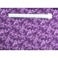 Mika Soft Floral Dusty Plum Cotton Fabric, 110cm Wide &quot;Made in Japan&quot;
