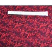 Mika Soft Floral Wine Cotton Fabric, 110cm Wide &quot;Made in Japan&quot;