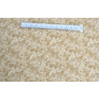 Mika Soft Floral, WHEAT HUSK, Cotton Fabric, 110cm Wide &quot;Made in Japan&quot;