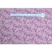 Fabric 100% Cotton, Soft Floral Series, Lavender Thistle, 110cm Wide 75cm Remnant
