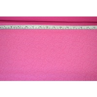 Paisley Embossed Polycotton, LOLLY PINK, Per Metre 110cm Wide