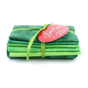 Greens Fat Quarter Pack Tone on Tone By Sew Easy, 5 Fat Quarters Per Pack