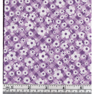Cottage Pin Series Fat Quarter, 50 x 52cm, Quilt Fabric, 100% Cotton, Purple