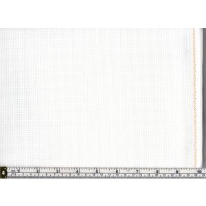44cm REMNANT Zweigart 11 Count Aida Cloth Antique White 110cm Wide