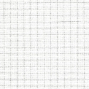 Zweigart Lugana Easy Grid WHITE, 25ct 140cm Wide Embroidery Fabric, Per Metre, 3508-140-1219
