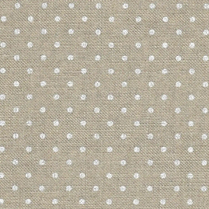Belfast 32 Count NATURAL WHITE DOTS, 140cm Wide Evenweave Linen, Zweigart 3609.5379