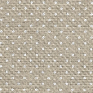 Belfast 32 Count NATURAL WHITE DOTS, 140cm Wide Evenweave Linen, Zweigart 3609.5379