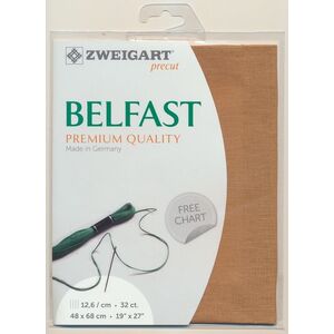 Zweigart Precut Belfast 3609.2095 COPPER KETTLE, 32Ct/12.6St 48x68cm Linen