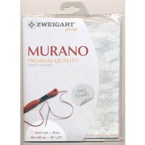 Zweigart Precut Murano Evenweave #3984, 32Ct/12.6St 48x68cm Vintage Stormy Clouds