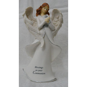 Communion Heartwarmer Angel, Resin Angel Statue, 150mm High, Gift Boxed