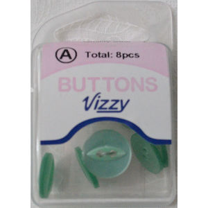 Hemline / Vizzy Buttons, EYE 2 Hole 14mm, Pack of 8, 