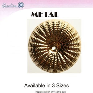Vizzy Metal Buttons (Style 30 Windmile), SHANKED, GOLD TONE, Please select Size