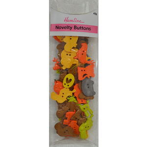 Hemline Buttons, Novelty Buttons, 45g Net, ANIMAL Buttons