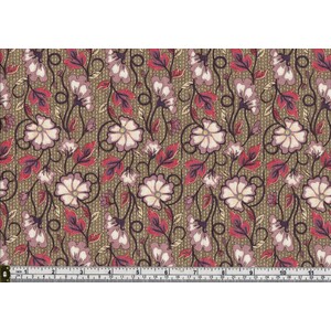 Leutenegger Fat Quarter HC1008, 46 x 55cm, 100% Cotton Floral Print, Pre-Cut
