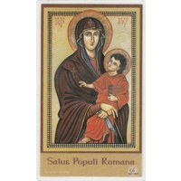 Laminated Holy Card, Madonna Icon, Salus Populi Romana, 126 x 74mm Picture Card