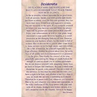 Laminated Desiderata Prayer Card 120mm x 70mm
