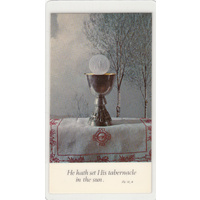 Father Series, Laminated Holy Picture Card, Set His Tabernacle, 105 x 60mm