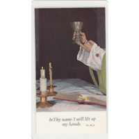 Father Series, Laminated Holy Picture Card, In Thy Name, 105 x 60mm