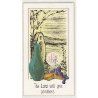 Shrine Series, Laminated Holy Picture Card, Lord Will Give Goodness, 110 x 60mm