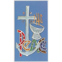 Laminated Holy Card, Truth Series, PEACE, 110 x 60mm