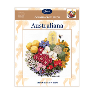 AUSTRALIAN BUSH BOUQUET Counted Cross Stitch Kit, Helene Wild HWCS00-001