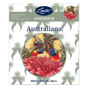 RAINBOW LORIKEETS Australiana Longstitch Kit, Helen Wild HWLS-002