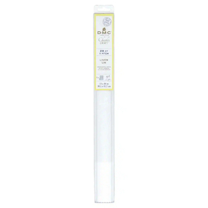 DMC 28 Count (11 F/cm) WHITE B5200 Linen Needlework Fabric 15" x 18" (38.1cm x 45.7cm)