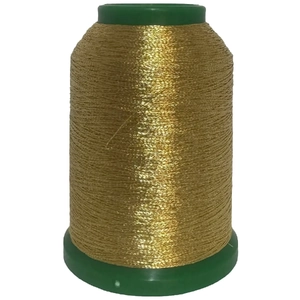 Amann Isamet 0493 GOLD Metallic Embroidery Thread, 1000m Cone