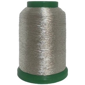 Amann Isamet 0501 SILVER Metallic Embroidery Thread, 1000m Cone
