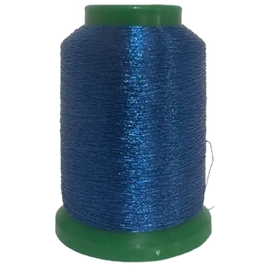 Amann Isamet 3611 DARK BLUE Metallic Embroidery Thread, 1000m Cone