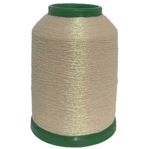 Amann Isamet 9941 IVORY ROSE Metallic Embroidery Thread, 1000m Cone