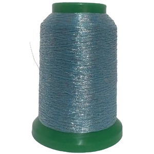 Amann Isamet 9955 SILVER LIGHT BLUE Metallic Embroidery Thread, 1000m Cone