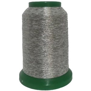 Amann Isamet 9956 SILVER WHITE Metallic Embroidery Thread, 1000m Cone