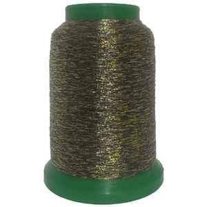 Amann Isamet 9961 GOLD DARK BLUE Metallic Embroidery Thread, 1000m Cone