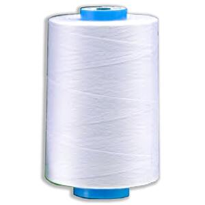 Amann Isa Bobbinfil 150, White, 10,000m Cone, 100% Polyester