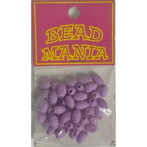 Bead Mania Beads 8mm LILAC Barrel J3206.06, Fashion &amp; Craft Accessories