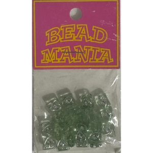 Bead Mania Beads 6mm Lime Square Heart J3210.13, Fashion &amp; Craft Accessories
