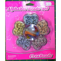 CreaBeads Alphabet Beads Set, Reusable Plastic Container, Last One!