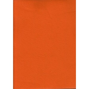 Acrylic Felt Rectangles (Squares), Approximately 30 x 25cm, TANGERINE, 10 Pack