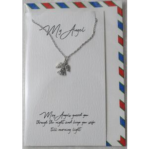 Heartfelt Jewellery, My Angel, Pewter Charm On Stainless Steel Chain JE15976