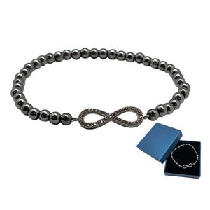 Infinity Symbol Bracelet Metal Beads JE40126