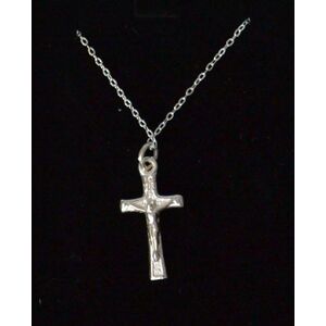 Sterling Silver Chain and Crucifix, Gift Boxed
