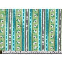 Violet Peacock Lane, 112cm Wide per Metre
