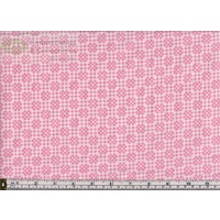 90cm REMNANT Mini Checkerboard Squares Pink, 112cm Wide