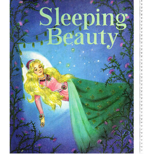Story Time Vintage Disney Sleeping Beauty PANEL, Quilting Fabric