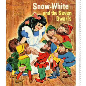 Story Time Vintage Disney Snow White &amp; Seven Dwarfs PANEL, Quilting Fabric